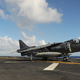 AV-8B Harrier IIs, assigned to Marine Medium Tiltrotor Squadron (VMM) 163 (Reinforced), land on the flight deck of the amphibious assault ship USS Makin Island (LHD 8) in 2016. (US Navy)